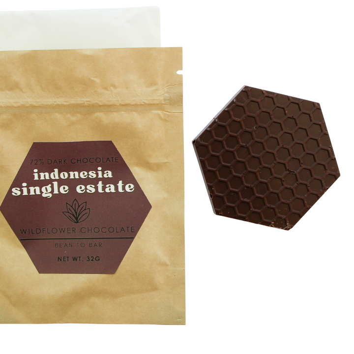 72% Dark Bean to Bar Chocolate - Ransiki Estate, Indonesia - Sweetened with Allulose